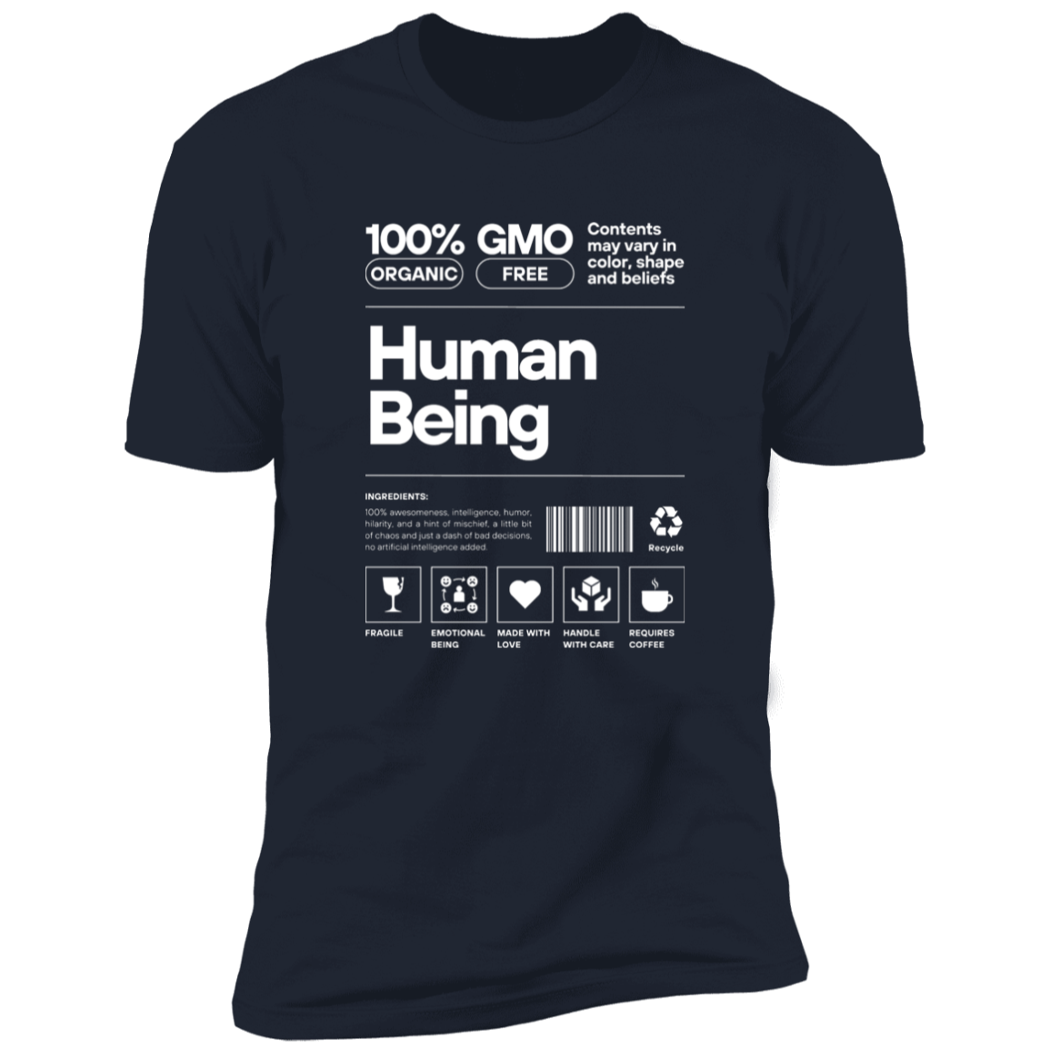 100% Human Being Premium Short Sleeve Tee