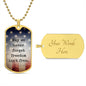 FREEDOM ISN'T FREE/ FLAG DOG TAG