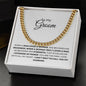 To My Groom, Cuban Link Chain