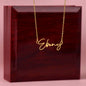 TO MY GRANDDAUGHTER, SIGNATURE STYLE NAME NECKLACE