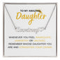 To My Amazing Daughter, Heart Name Necklace