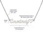 To My Amazing Daughter, Heart Name Necklace