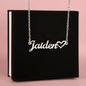 To My Amazing Daughter, Heart Name Necklace