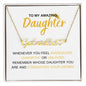 To My Amazing Daughter, Heart Name Necklace