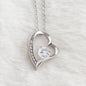 Mom Thank You. Love Your Daughter, Forever Love Necklace