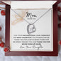 Mom Thank you, Love Your Daughter, Forever Love Necklace