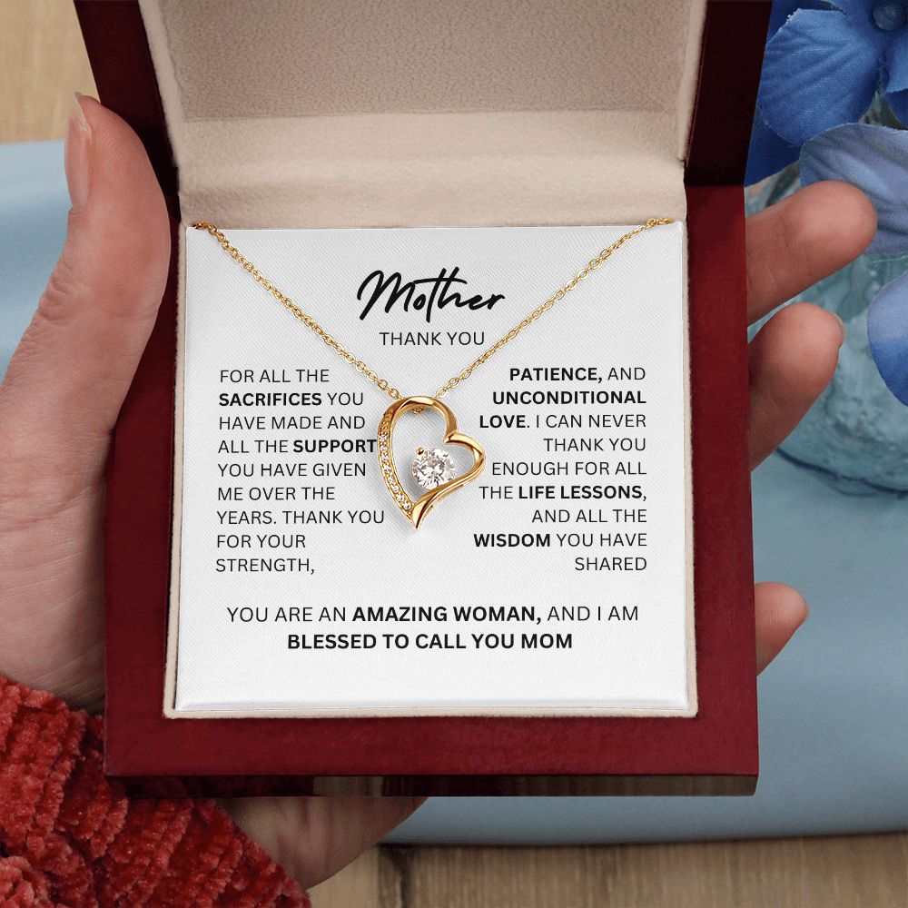MOTHER THANK YOU, FOREVER LOVE NECKLACE