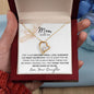 Mom Thank you, Love Your Daughter, Forever Love Necklace