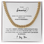 TO MY FIANCE, LOVE YOU, CUBAN LINK CHAIN