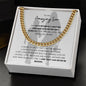 To My Amazing Son, Cuban Link Chain