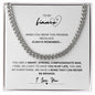 TO MY FIANCE, LOVE YOU, CUBAN LINK CHAIN