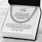 To My Man, Love Your Soulmate, Cuban Link Chain
