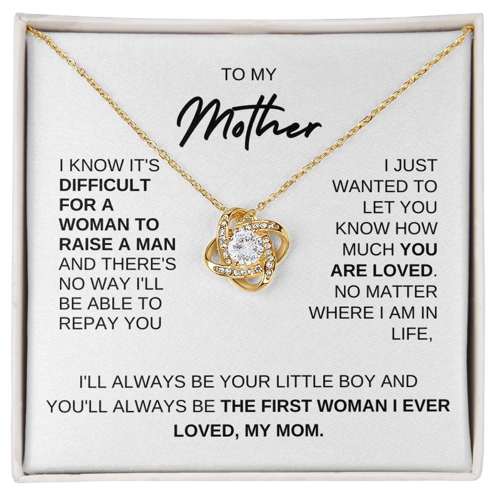 TO MY MOTHER, FROM SON, LOVE NOT NECKLACE