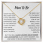 Mom To Be, Love Knot Necklace