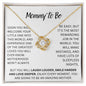 Mommy To Be, Love Knot Necklace