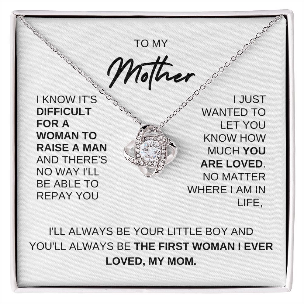 TO MY MOTHER, FROM SON, LOVE NOT NECKLACE