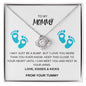 To My Mommy, From your Tummy, Love Knot Necklace