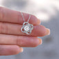 Grandmom Thank You, I Love You, Love Knot Necklace