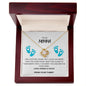 To My Momma, From Your Tummy, Love Knot Necklace