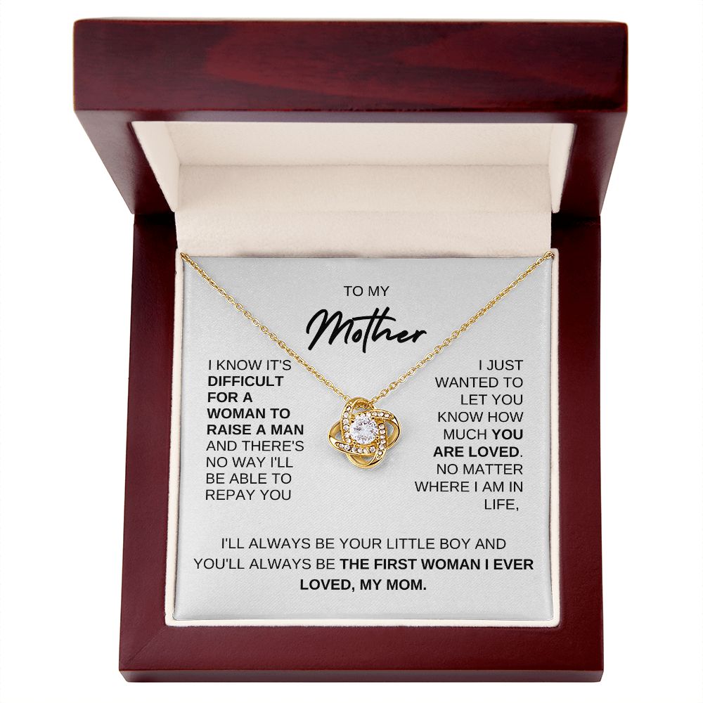 TO MY MOTHER, FROM SON, LOVE NOT NECKLACE