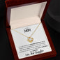 To My Mom, Love Your Daughter, Love Knot Necklace