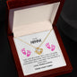 To My Momma, From your Tummy, Love Knot Necklace