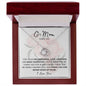 G Mom Thank You, I Love You, Love Knot Necklace