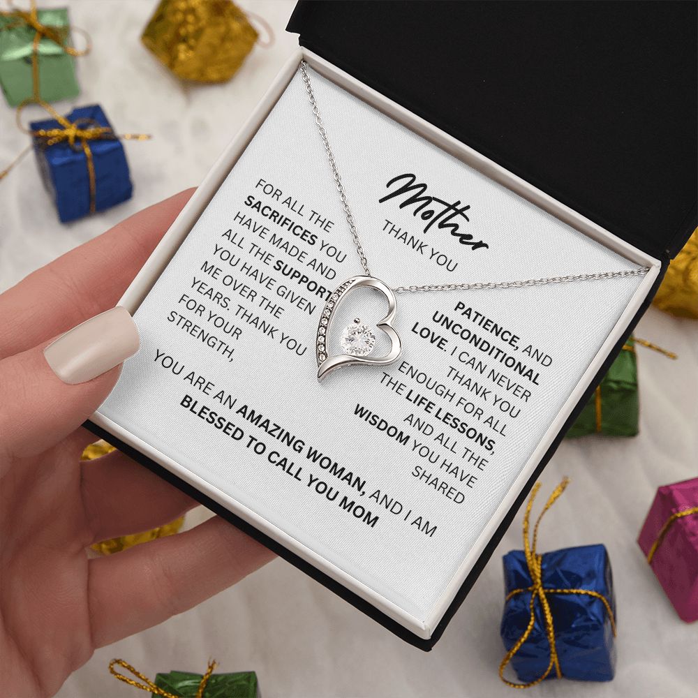 MOTHER THANK YOU, FOREVER LOVE NECKLACE