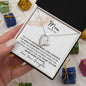 Mom Thank you, Love Your Daughter, Forever Love Necklace