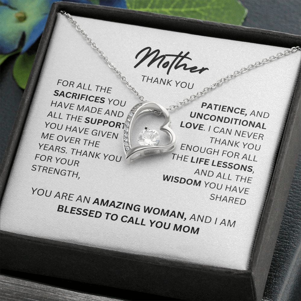 MOTHER THANK YOU, FOREVER LOVE NECKLACE