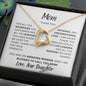 Mom Thank You. Love Your Daughter, Forever Love Necklace