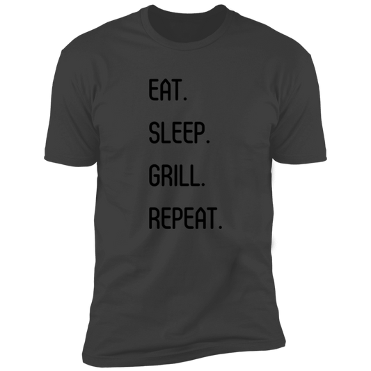 Eat, sleep, grill  Premium Short Sleeve Tee