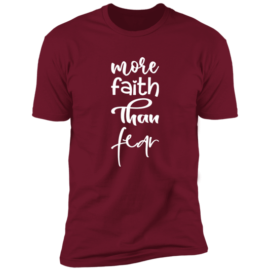 More faith than fear Premium Short Sleeve Tee