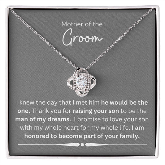 Mother of The Groom, Love Knot Necklace