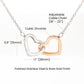 To My Beautiful Soulmate, I am Thankful For, Interlocking Hearts Necklace