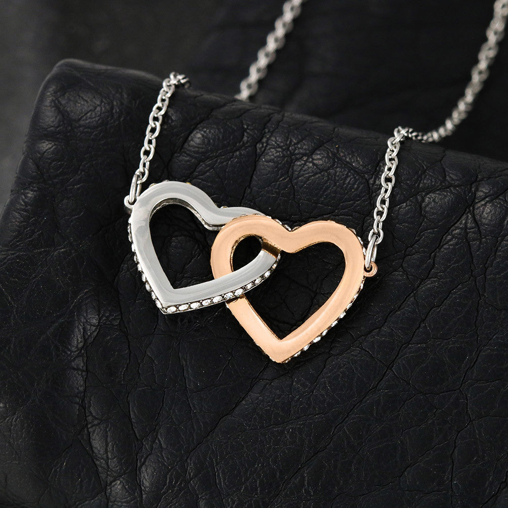 To My Beautiful Soulmate, I am Thankful For, Interlocking Hearts Necklace