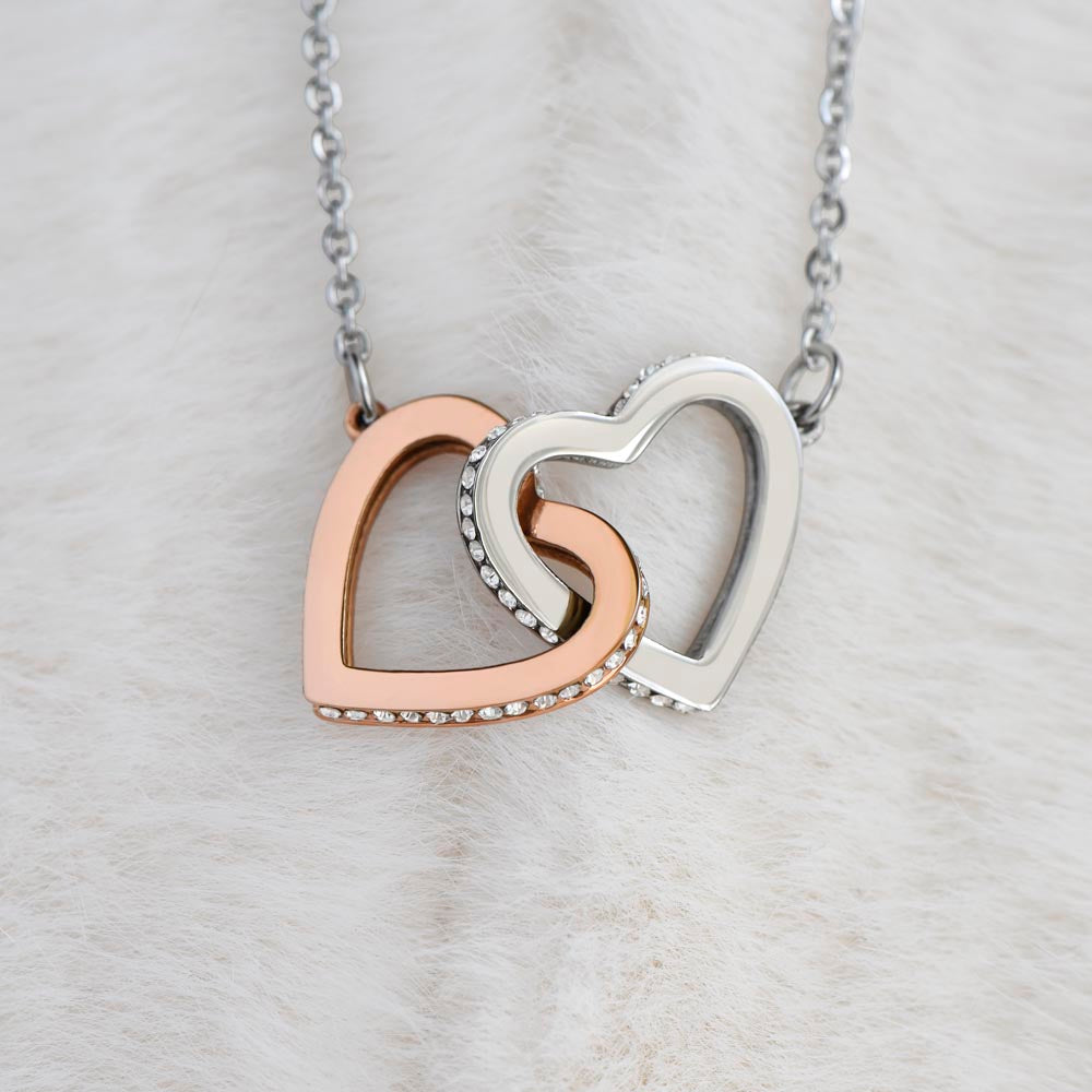 To My Soulmate, Interlocking Hearts Necklace