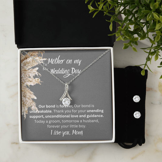 To My Mother On My Wedding Day, Forever Your Little Boy, Alluring Beauty Necklace