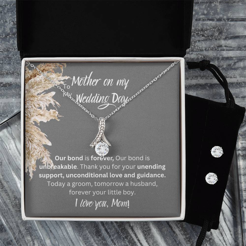 To My Mother On My Wedding Day, Forever Your Little Boy, Alluring Beauty Necklace