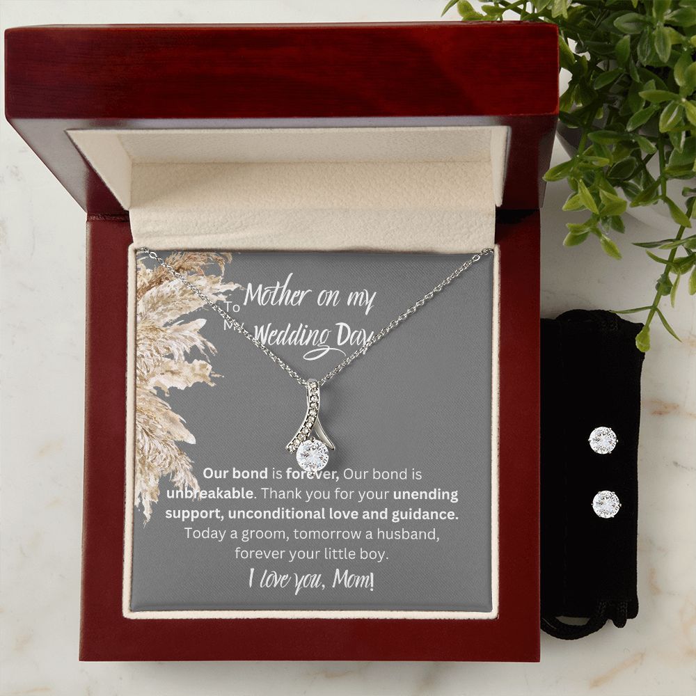 To My Mother On My Wedding Day, Forever Your Little Boy, Alluring Beauty Necklace