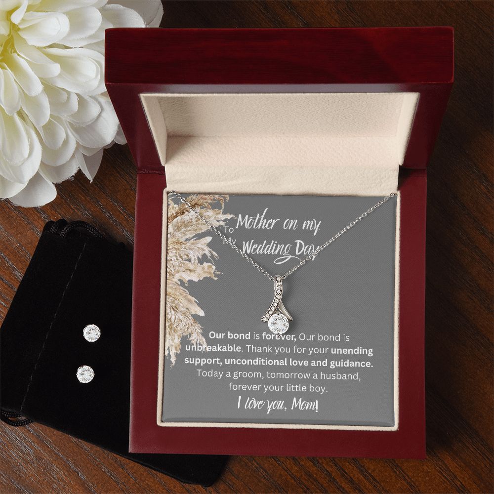 To My Mother On My Wedding Day, Forever Your Little Boy, Alluring Beauty Necklace