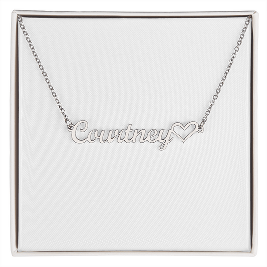 To My Soulmate, Heart Name Necklace