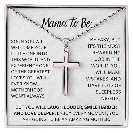 Mama To Be, Cross Necklace