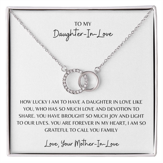 To My Daughter In Love, Love Your Mother In Love, Perfect Pair Necklace