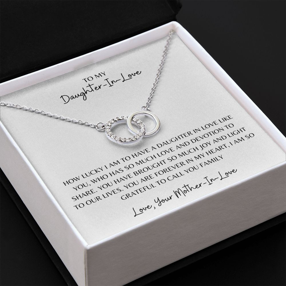 To My Daughter In Love, Love Your Mother In Love, Perfect Pair Necklace