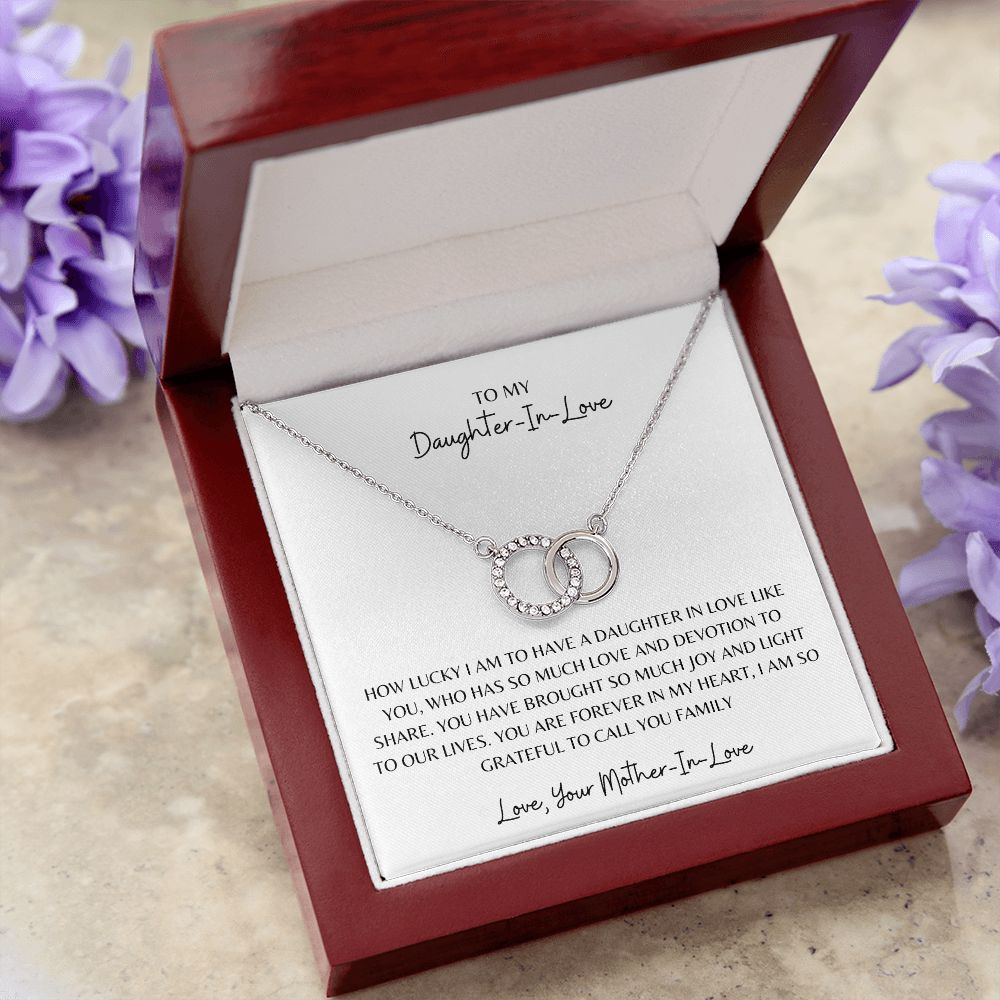 To My Daughter In Love, Love Your Mother In Love, Perfect Pair Necklace