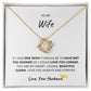 TO MY WIFE, LOVE YOUR HUSBAND, LOVE KNOT NECKLACE