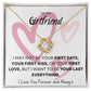 TO MY GIRLFRIEND PINK HEARTS, MY LAST EVERYTHING, LOVE KNOT NECKLACE
