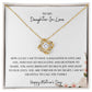 TO MY DAUGHTER IN LOVE, HAPPY MOTHERS DAY, LOVE KNOT NECKLACE
