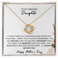 TO MY AMAZING DAUGHTER, HAPPY MOTHERS DAY, LOVE KNOT NECKLACE
